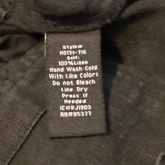 Sanctuary Paperbag Black Linen Shorts - XS - Picture 7 of 7